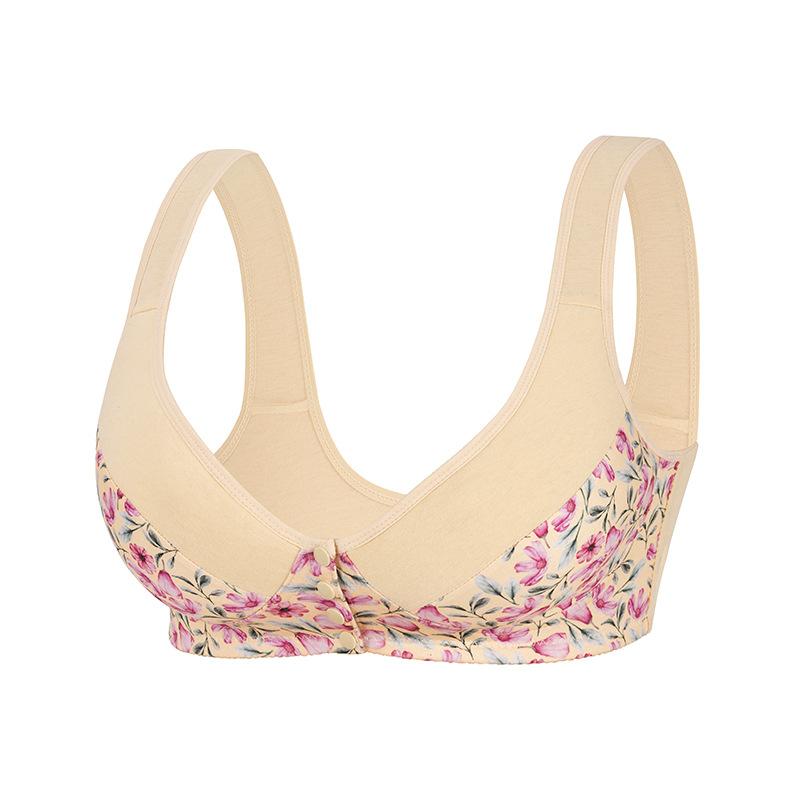 Oversized Women's Front Buttoned Non Undercut Vest Print Underwear