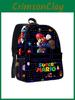 Super Mario Cartoon Backpack With Waterproof Material For School And Daily Use