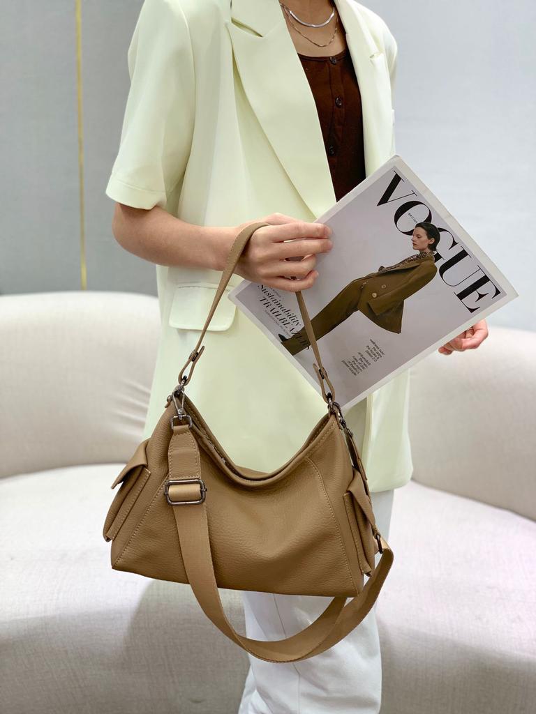 The First Layer Of Cowhide Casual Versatile Women'S Bag Change Shoulder Underarm Messenger Bag Women'S Handbag Large Capacity Leather Soft