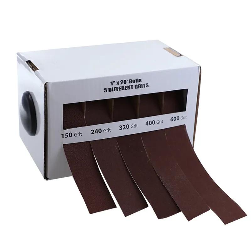5 Pcs Emery Cloth Roll Abrasive Belt Abrasive Belt Dry Sanding Five-axis Polishing Tools Pull-out Sanding Belt