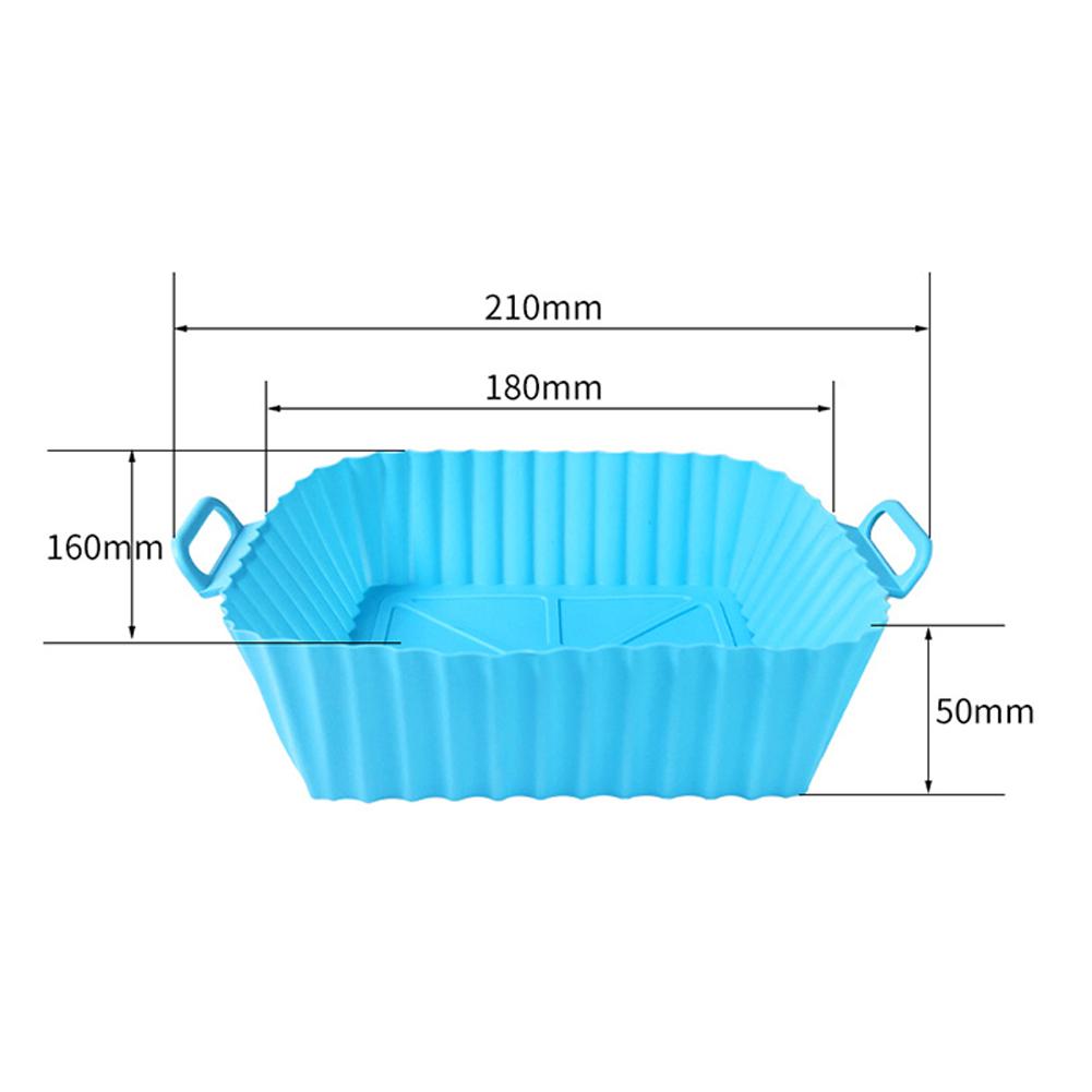 Reusable Silicone Basket Airfryer Baking Tray Silicone Mold for AirFryer Pizza Fried Chicken Basket Air Fryer Liners Accessories