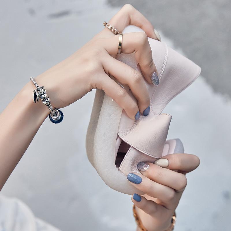 Inner Height-increasing Sandals Female Fashion New Summer Fairy Wind Jelly Bottom Two Wear Soft Bottom Soft Surface Cool Slippers Outside