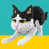 ENHANA Building Blocks Cat Pet Building Toy Sets, DIY Animal Blocks Adult Building Set Micro 3D Building Toy Bricks Cats Construction Toy Gift for