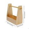 Cutlery Basket Outdoor Seasoning Garage Organiser Wood with Handle Picnic Condiments