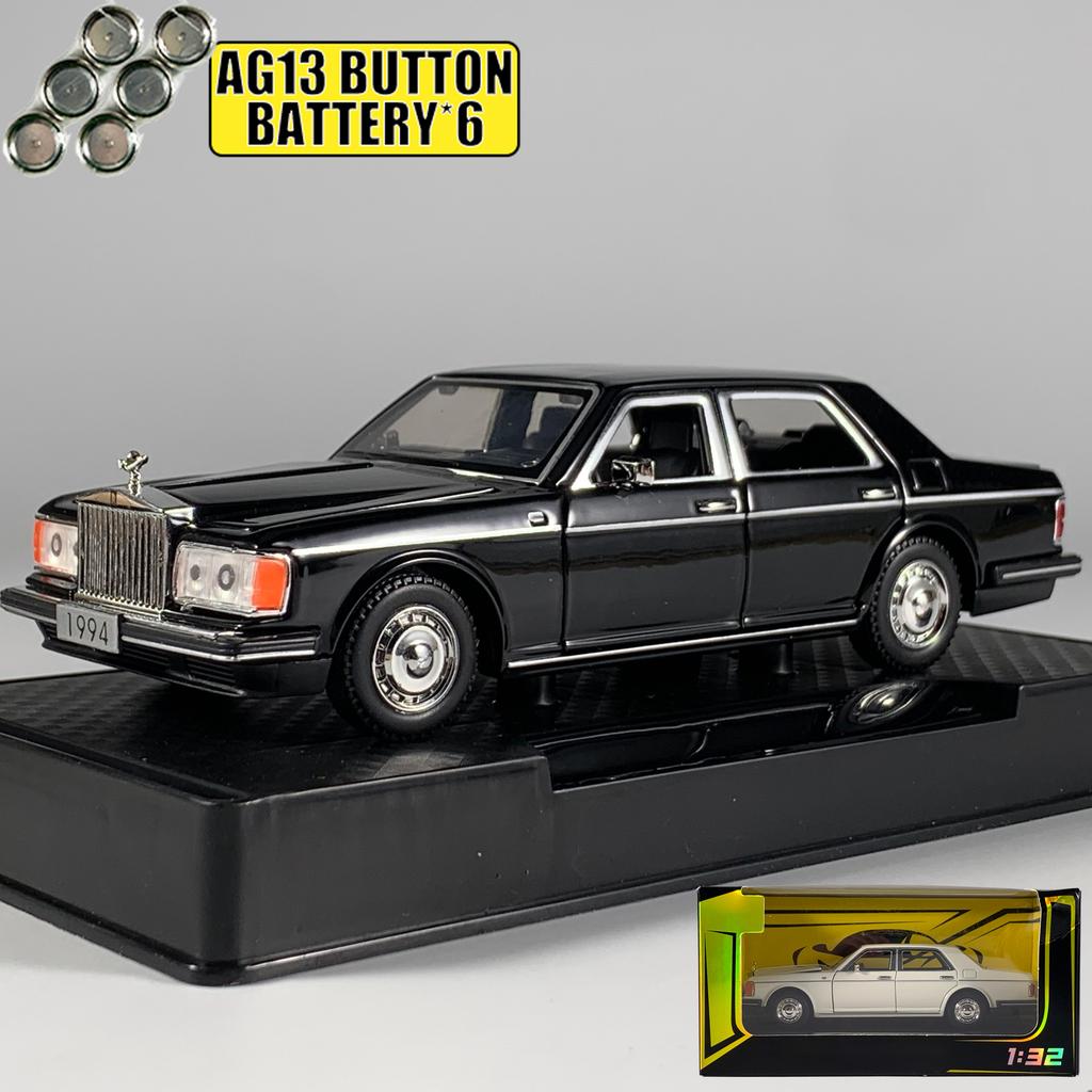 1:32 1994 Rolls Royce Silver Spur Limousine Alloy Metal Diecast Model Car Home Computer Desktop Display Ornament Mini Adult Gift