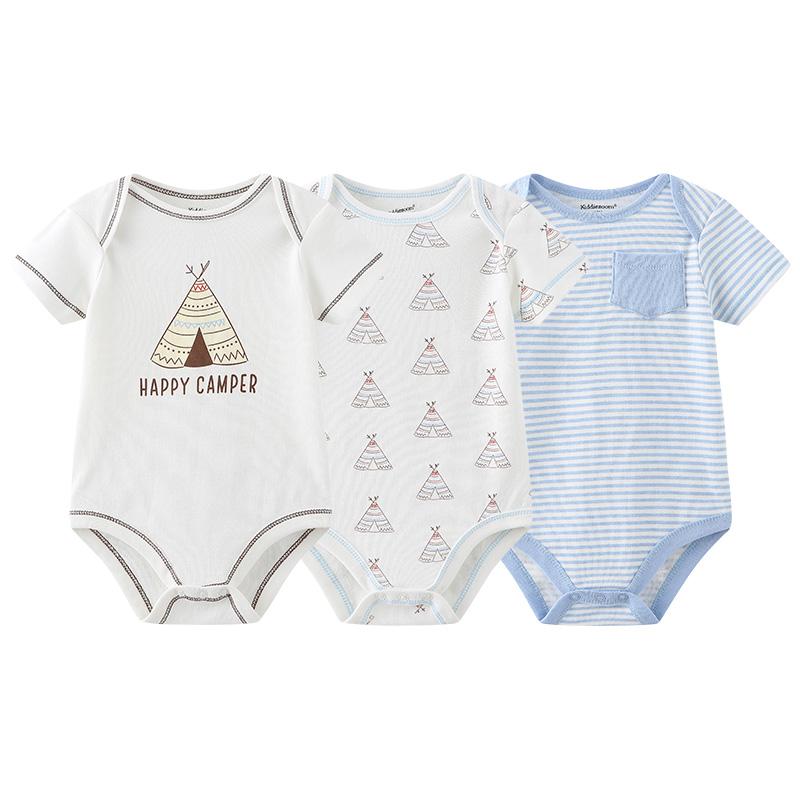 

Детская одежда, хлопковая одежда с короткими рукавами для маленьких девочек, одежда с круглым вырезом, одежда для маленьких мальчиков, комбинезоны для новорожденных, пижамная одежда, Roupas de bebe 6M