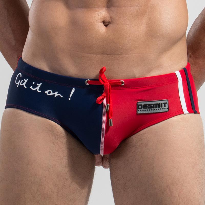 Men's Speedos, Low Waist, Color Matching Tether Beach Speedos