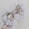 Lovely Sweet Hairband Maid Cosplay Headband Lolita Ruffled Lace Headwear Handmade Double Layer Bowknot Hair Accessory