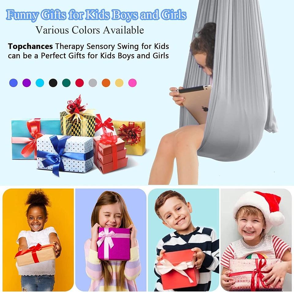 New Children's Swing Hammock Indoor Outdoor Yoga Therapy Autism Resilient