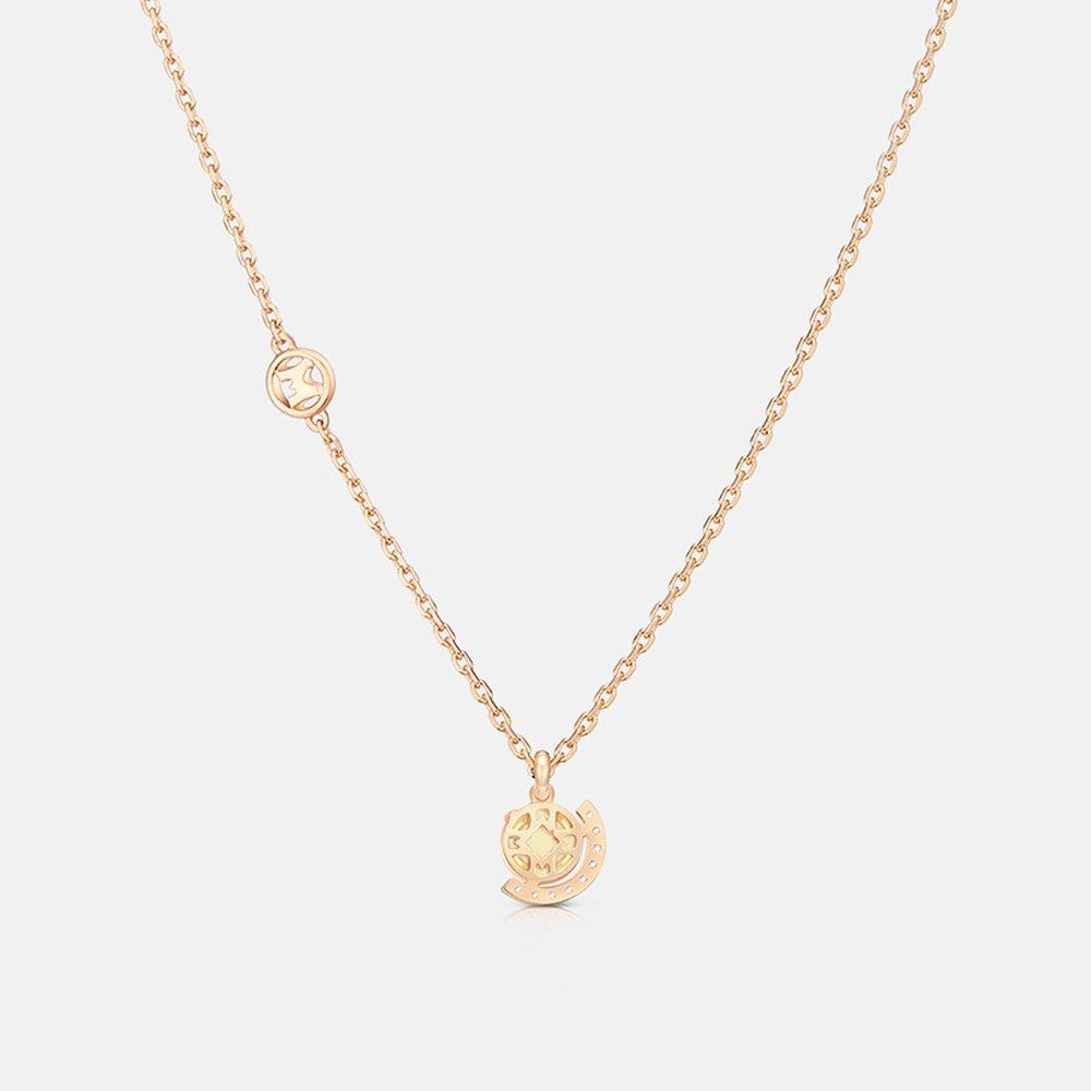 [Birthstone] Corte Silver Rose Necklace A211Sn1111Rpy 42Cm