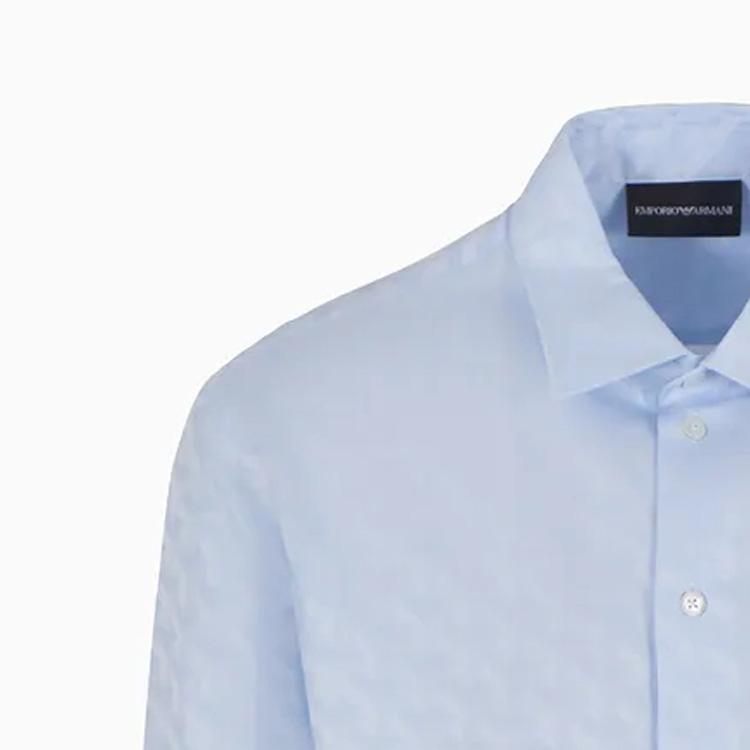 Emporio Armani SS24 Shirt Men's Blue E31SM0-F1334-1704