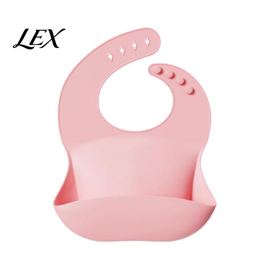 BPA Free Silicone Bibs Baby Bib, Waterproof Soft Adjustable Feeding Durable Skin Friendly Supplies Large Pocket Food Catch Bib for Babies And Toddlers
