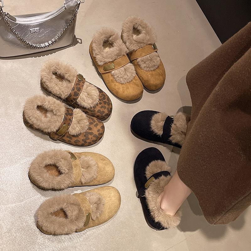 Women's large size soft elastic winter warm cold padded snow boots non-slip wear outdoor leisure sports cotton shoes
