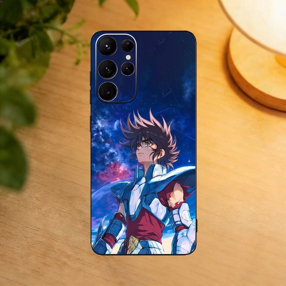 S-Saint Anime S-SeiyaS phone Case For Samsung S25,24,21,22,23,30,Ultra,20,Plus,Fe,Lite,Note Soft Black Cover