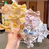Princess Hair Accessories Cloth Hair Bow Clips & Barrettes for Baby Girls Toddlers Teens Kids