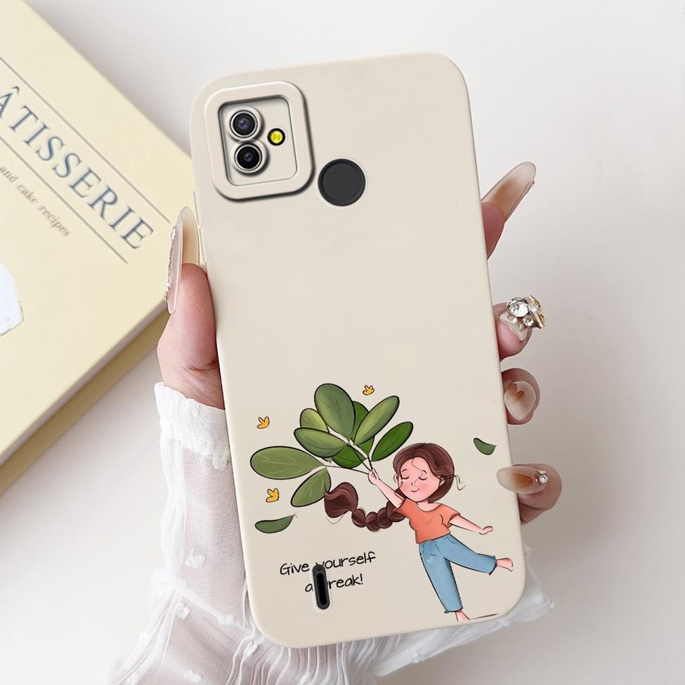

For Tecno Pop 5 Case BD2 BD2d Silicone Cute Fashion Butterfly Flower Love Painted Cover For Techno Pop 5 Phone Case BD2p BD3 BD1 Tecno Pop 5