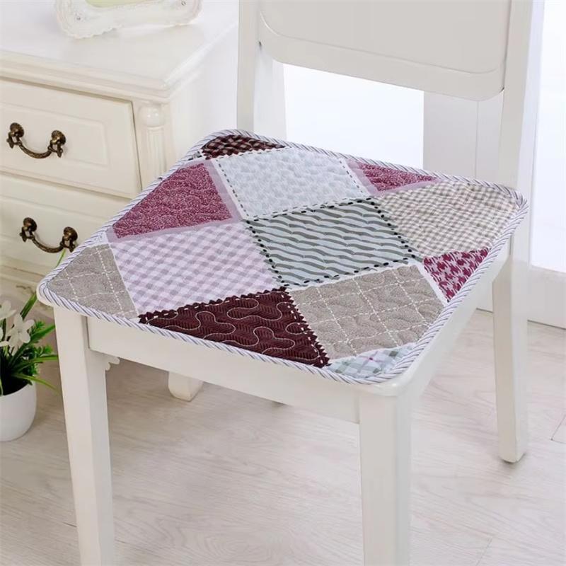 Pastoral Floral Dining Chair Cushions Four Season Universal Chair Seat Mat Office Student Chair Cushions Home Stool Seat Pads