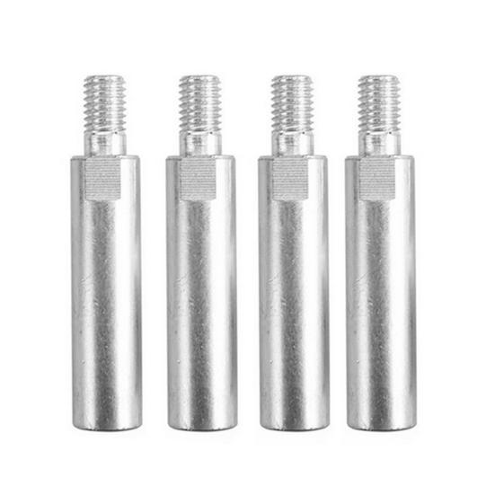 4/5/6/8Pcs Angle Grinder Extension Rod M10 Thread Polishing Machine Adapter Lever Heavy Duty Steel 100 Type Angle Polisher Extension Shaft