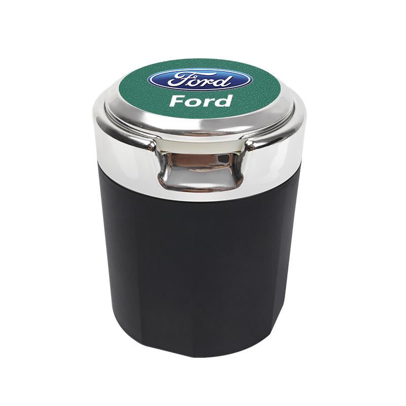 Suede Car Interior Ashtray Portable Garbage Box Storage Barrel For Ford Focus 2 3 Mondeo Kuga Fiesta MK7 Escort Edge C-Max Fiest