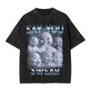 AI Niche Baby Holding Laugh Washed T Shirt Streetwear Hip Hop Fashion TShirt  Tees for Unisex Women Cotton Oversize