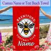 1pc Brentford Football Club (2) Beach Towel, Outdoor Activities Perfect Summer Travel Supplies, As A Gift for Festivals