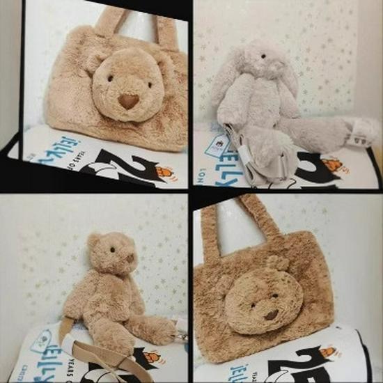 

Jellycat Барселона Медведь и Зайчик Смадж Рюкзак-тоут для девочек Complete with dust bag