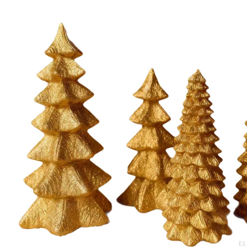 4x Beleuchtete Weihnachtsbäume Weihnachtsbaum Lampe Kreative Künstliche Statue Nachtlicht