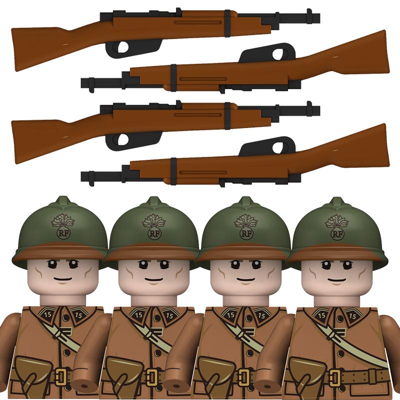 

Military French Army Infantry Soldier Mini Figure Models Kids Toys Building Blocks Gift Boys Girls