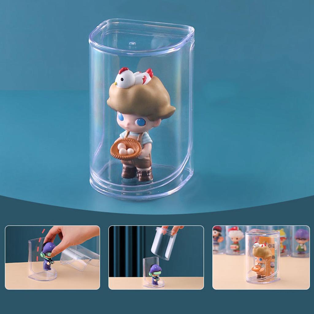 Dust Proof Action Figure Storage Boxplastic Clear Transparent Cartoon Figure Doll Display Case