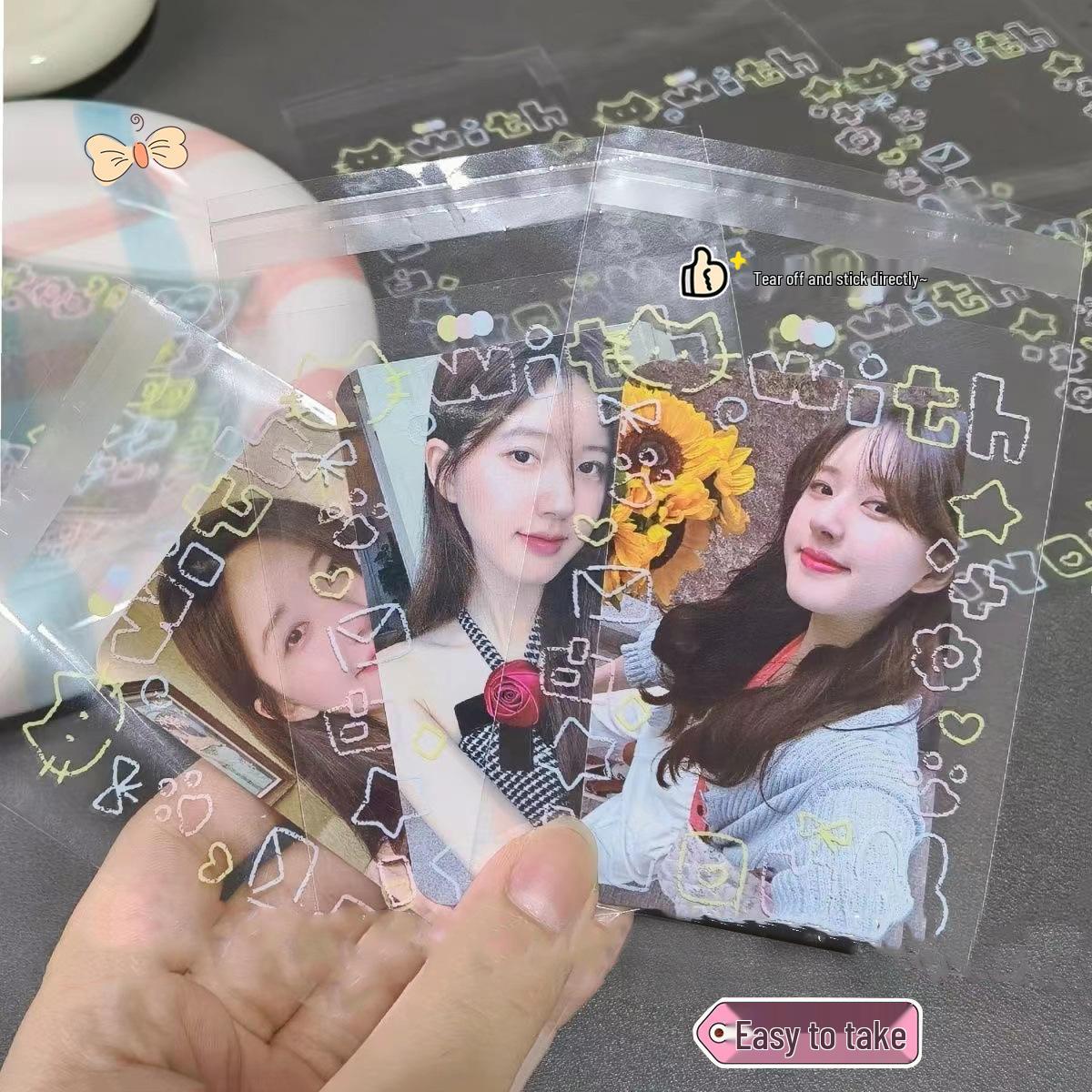 

Creative Cat Design Self-Adhesive Packaging Bags for Jewelry - Rubber Band Sealed Little Cat Self-Adhesive Bag [100/pack]