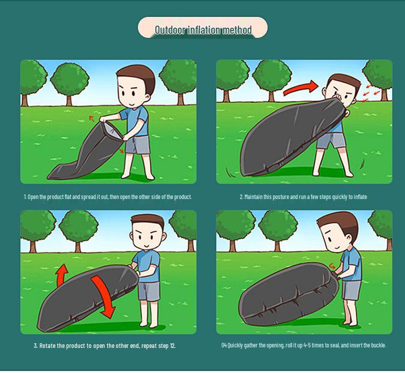 Inflatable Outdoor Lazy Sofa Bed for Camping and Beach