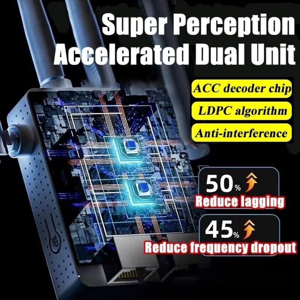 8-Antenna WiFi Extender Signal Amplification Signal Router Portable Wireless Repeater Home