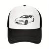 Sport Car Trucker Hat Breathable Mesh Back Baseball Cap Outdoor Casual Headwear for Enthusiasts