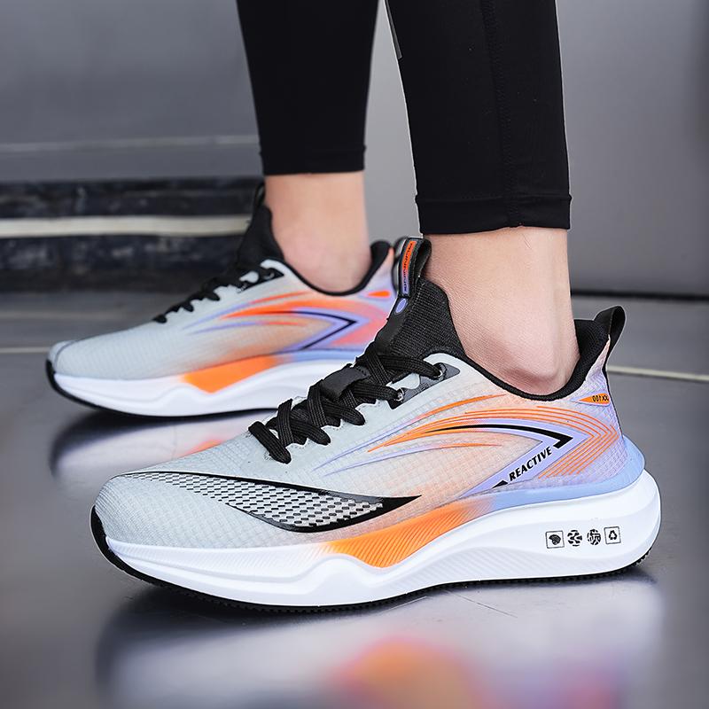 Men'S Spring And Autumn New Leisure Thick Sole Running Shoes Mesh Surface Breathable Fashion Comfortable Youth Sports Shoes