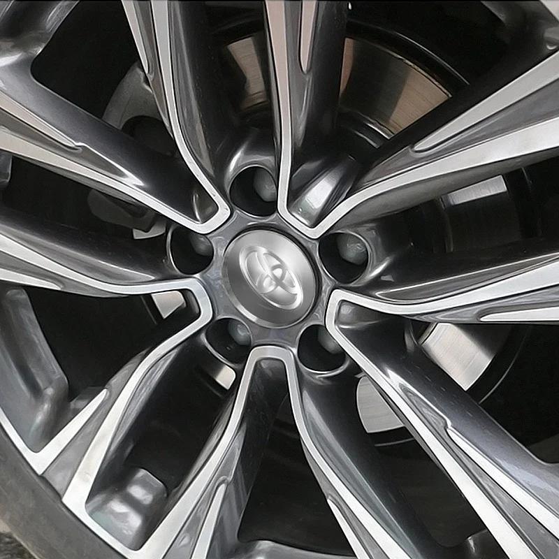 Car Wheel Center Hub Cap 56mm Emblem Decal Wheel Sticker For Toyota C-hr Prado Rav4 Yaris Hilux Prius Avensis Corolla Camry
