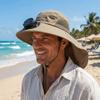 Breathable Sun Hat with Fan Strong Wind Summer Fan Visor Cap Fishing Bucket Hat  Outdoor Travel