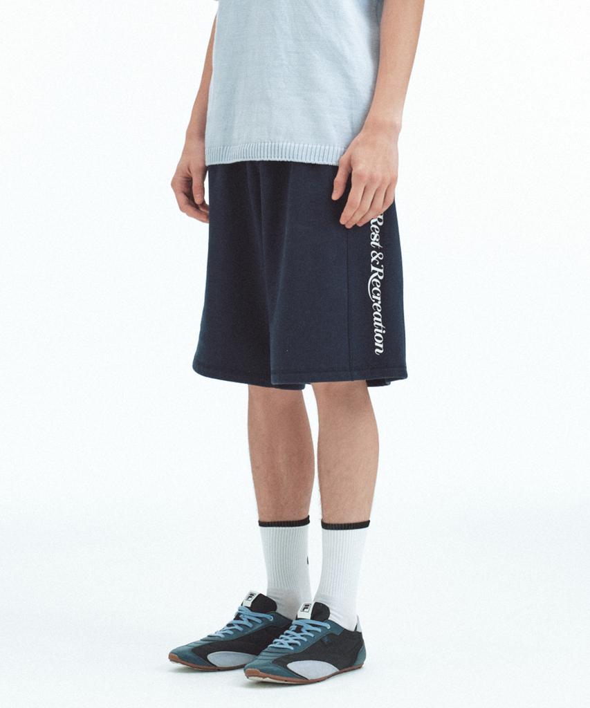 REST&RECREATION Sweat Midi Shorts - Navy