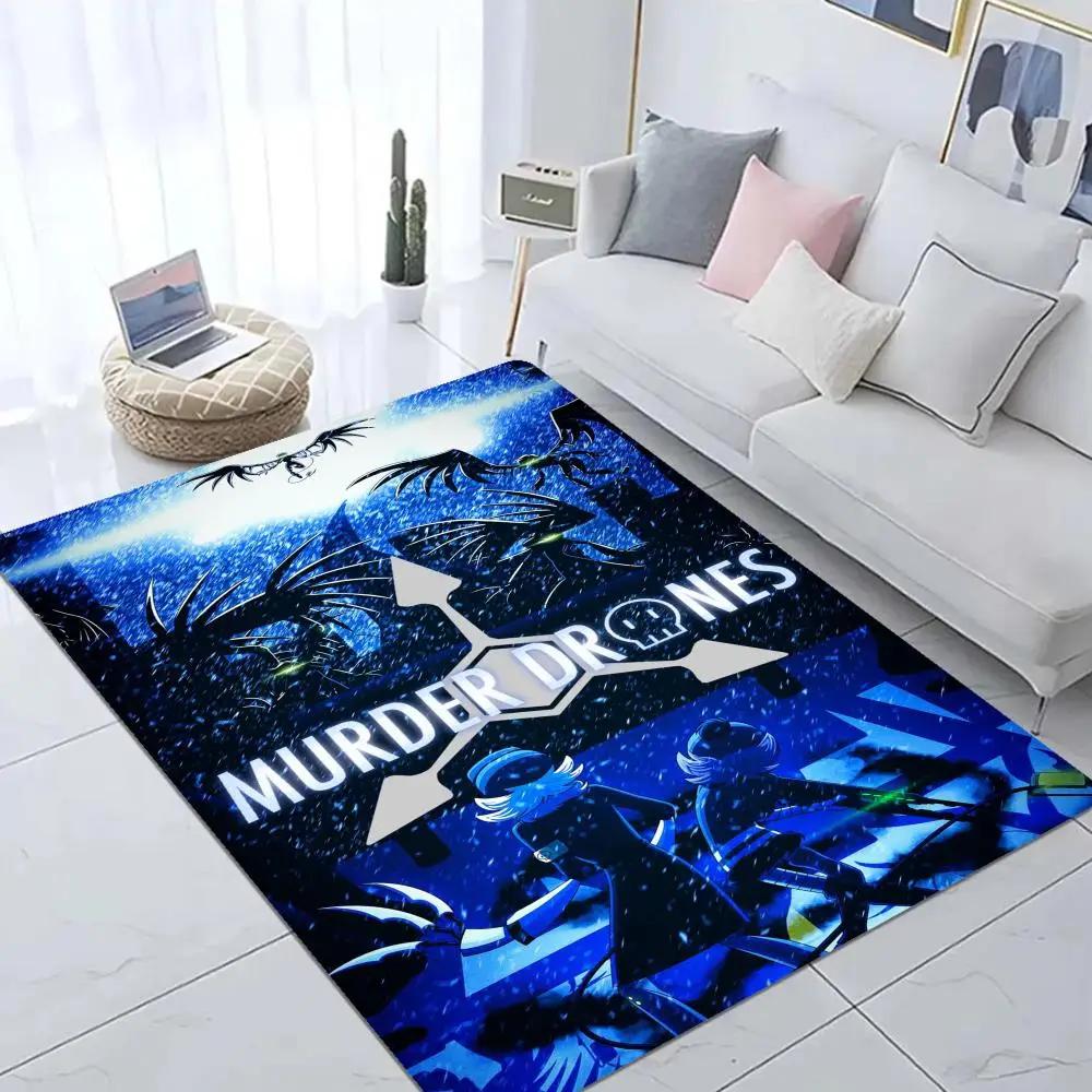 M-Murder Drones Floor Mat Bathroom Mat Kids Room Bedroom Decoration Balcony Anti-Slip Doormat Living Room Welcome Rug