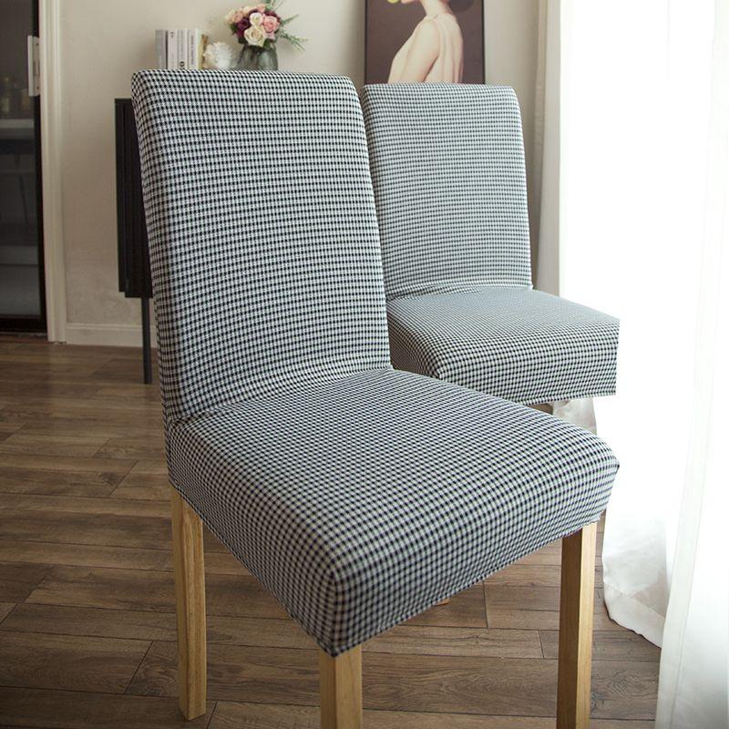 

Elastic Knitted Chair Cover Fabric Integrated Dust-Proof Anti-Fouling Disposable Minimalist One-Piece For Home Chair Cover Sets of Seats Houndstooth A pack