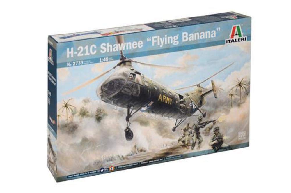 

Tamiya Italeri 1/48 Серия вертолетов №. 2733 H-21C Shawnee Летающий банан Пластиковая модель 38733