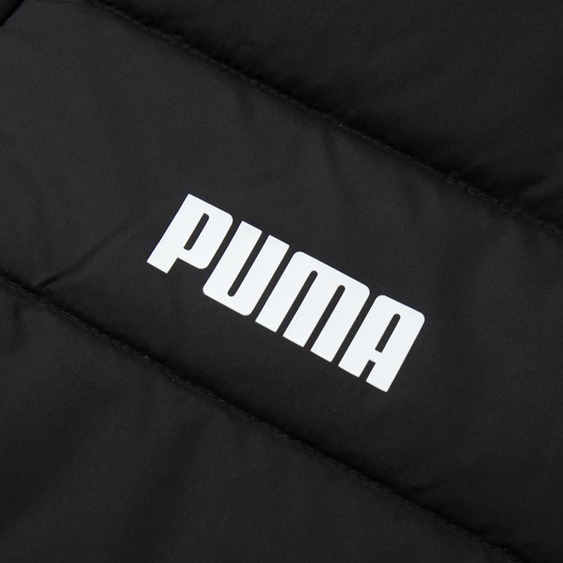 PUMA Solid Color Windproof Warm Hooded Jacket Padded Coat Women's Black
