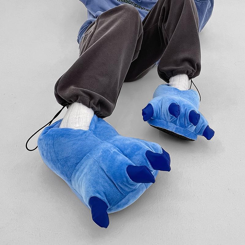 Tier Pfoten Hausschuhe Für Erwachsene - Lustige Plüsch Slipper Als Cosplay Kostüm