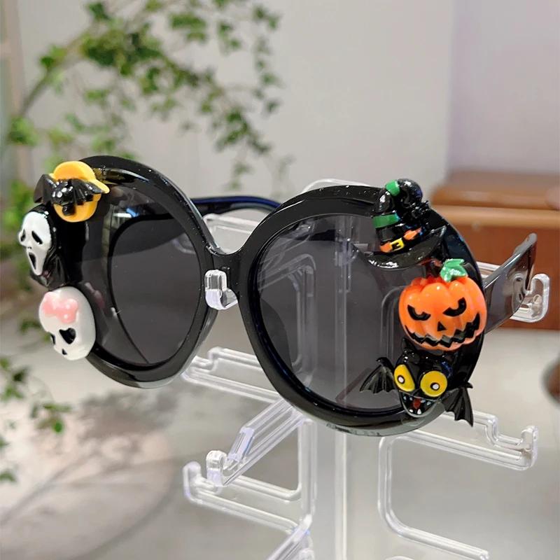 Cute Halloween Party Pumpkin Decor Shades Women Fashion Festival Rave Prop Sunglasses Funny Cartoon Design Sun Glasses