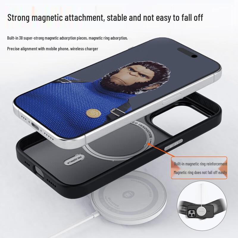 Blue Ape Magnetic Frosted Phone Case for iPhone 15