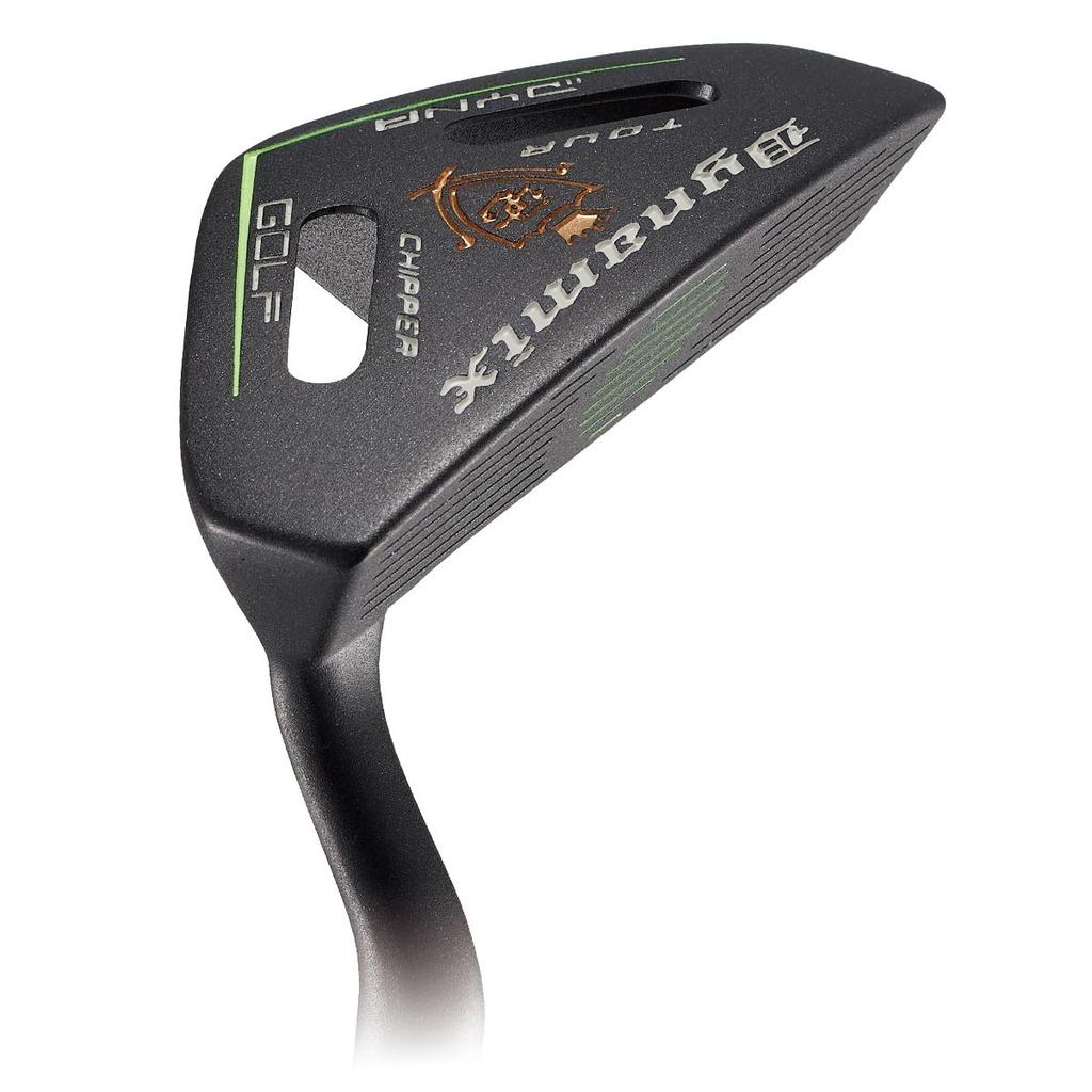 Dynagolf Dynamics Tour Chipper 34 cale Kąt nachylenia 32 stopnie Trzonek stalowy Bardzo gruby uchwyt Dynagolf Tour Chipper Czarny Zielony Męski