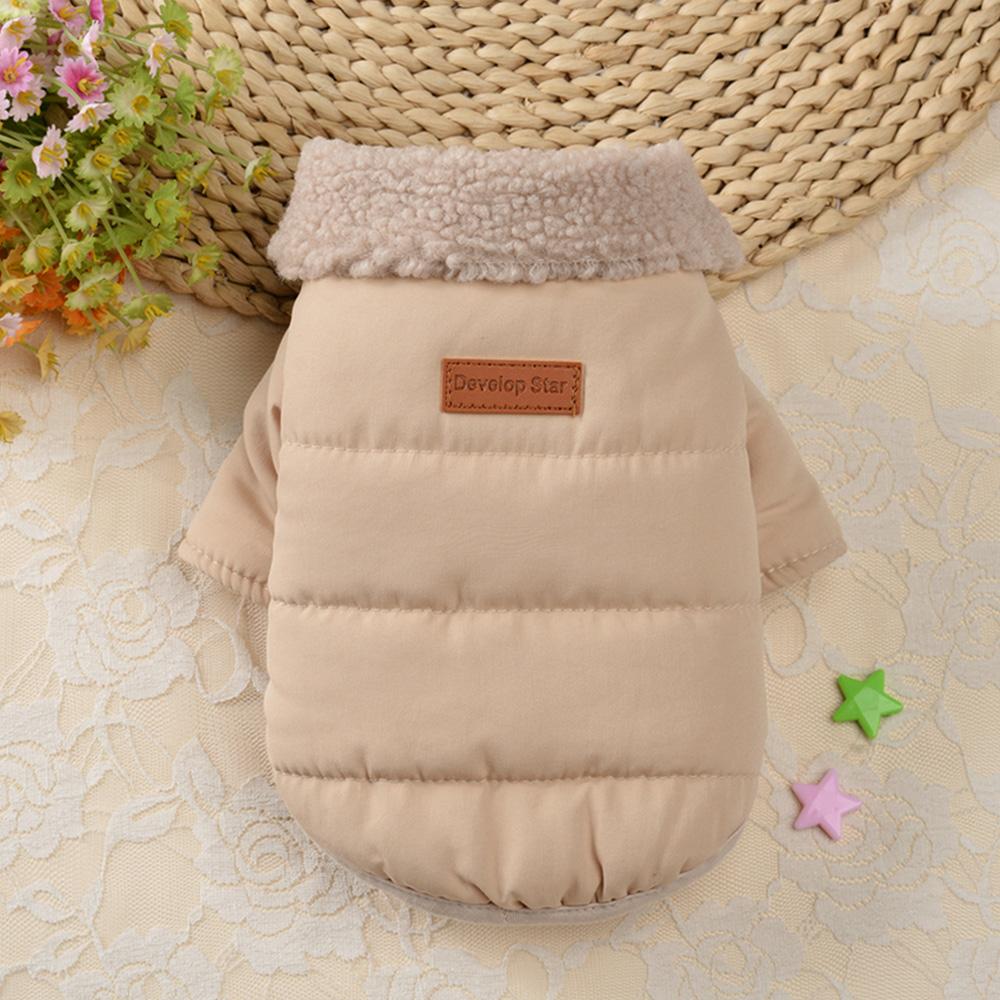 

Winter Pet Clothes Jacket Thick Warm Puppy Dogs Clothing Coat Pet Outfits With Fur Collar for Small Medium Dogs Chihuahua Pug S