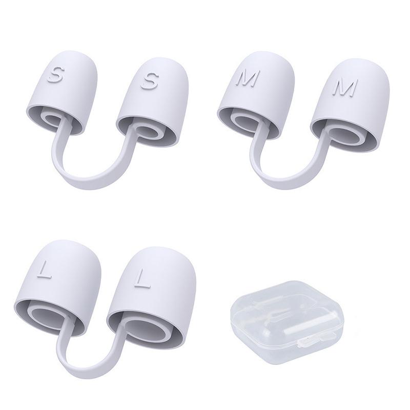 

3Pcs/box Silicone Nose Clip Anti Snoring Nasal Dilator Stop Snore Aid Nose Breathe Strips Easy Breathe Improve Sleeping Aid білий