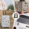 50 Cartoon Retro Mechanical Graffiti Stickers Decorate Guitar Notebook Suitcase DIY Waterproof