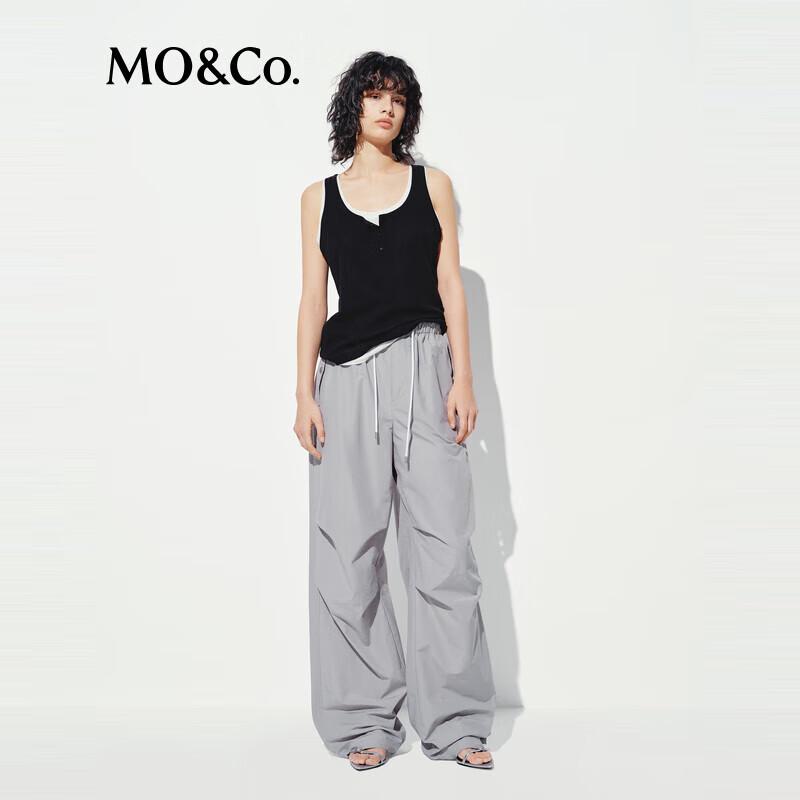 MO&Co. Outdoor Style Drawstring Parachute Pants
