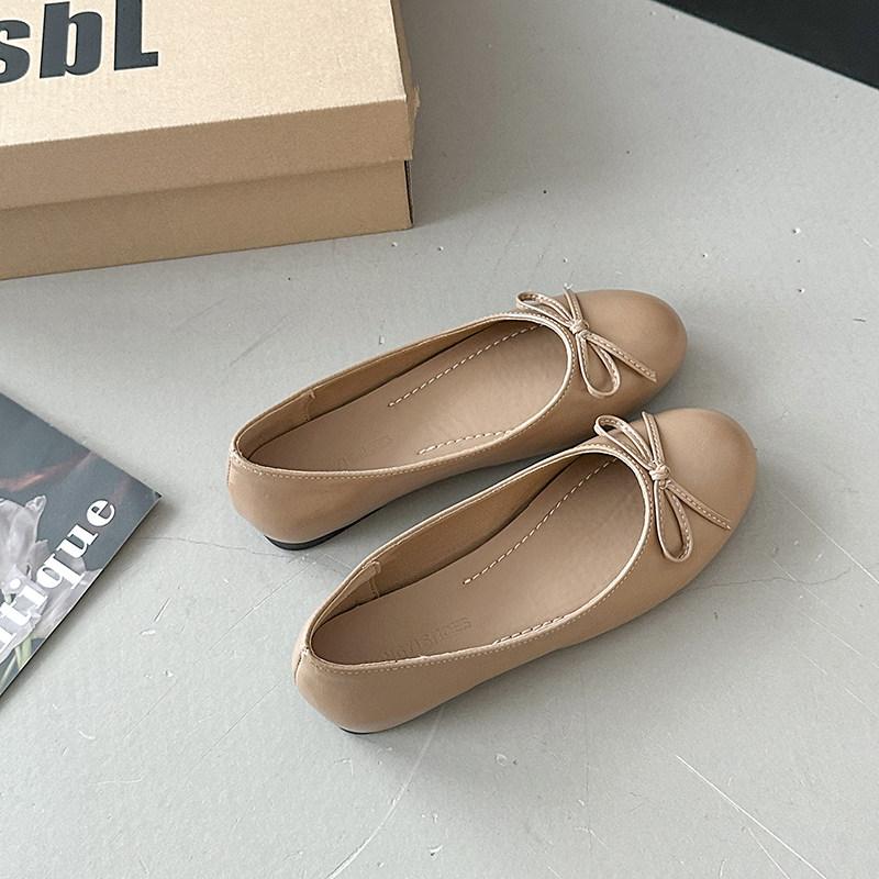 

Designer Spring Slip On Women Ballet Flats Comfort Round Toe Soft Sole Leather Shoes Ladies Eelgant Dress Mary Jane Shoes 35 хакі